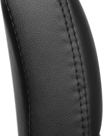 Set 2 scaune bar reglabile pe inaltime, cu spatar, sezut PU si suport picioare, rotatie 360Â°, 38x45x115 cm, negru [7]
