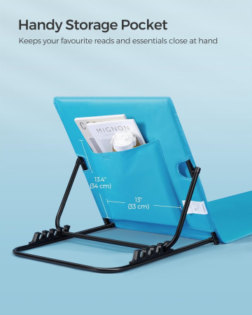 Set 2 sezlonguri plaja pliabile, spatar reglabil 4 pozitii, perna si buzunar incluse, otel galvanizat, max 150 kg, 158x55 cm, albastru [1]