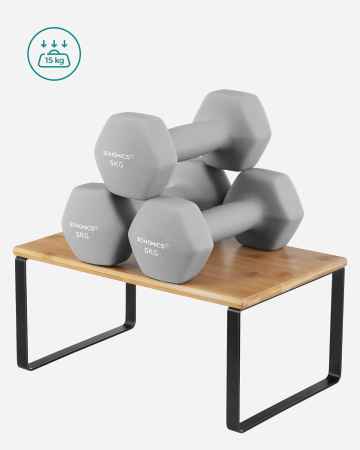 Set 4 organizatoare bucatarie suprapozabile modulare, PAL si metal, max 15 kg/buc, 30x20x16 cm, natur si negru [2]