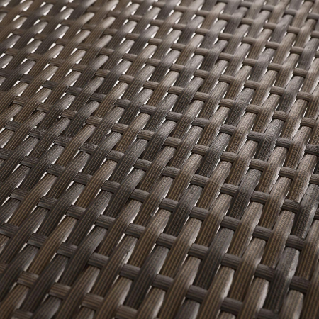 Sezlong gradina cu saltea groasa si tetiera, ratan PE si metal, maxim 150 kg, 195x65x40 cm, maro [6]