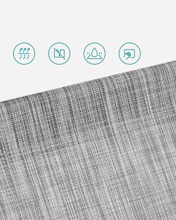 Sezlong pliabil cu parasolar si tetiera, spatar reglabil 4 pozitii, tesatura sintetica respirabila, max 150 kg, 193x53x29 cm, gri deschis [8]