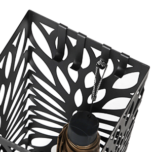 SONGMICS Suport metalic pentru umbrele, cu carlige si tava de picurare, 16x16x49cm, negru [2]