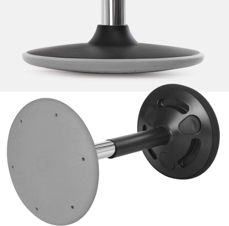 Taburet birou ergonomic, inclinare multidirectionala, rotativ 360Â°, reglabil pe inaltime 56-81 cm, negru [6]