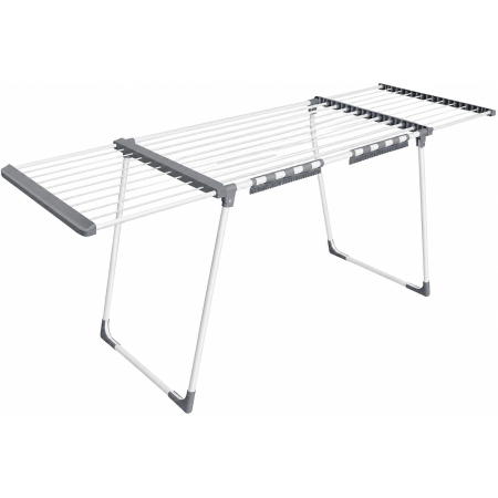 Baie - Uscator de rufe pliabil cu aripi extensibile, 22 m spatiu de uscare pentru aproximativ 2 masini de rufe, latime reglabila 114-200 cm, capacit