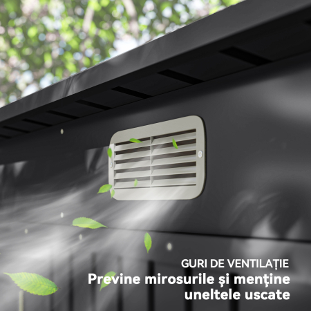  Sopron Gradina 8×4 ft - Otel Galvanizat pentru Depozitare [6]