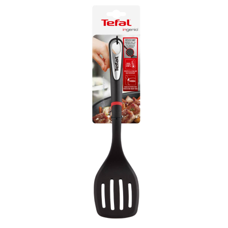 Spatula cu fante Tefal Ingenio K2060814, calitate premium, design inovator, plastic, negru [4]