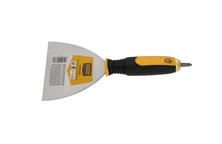 Unelte de vopsit si tencuit - Spatula pentru vopsit Hardy cu varf PH2, otel inoxidabil, latime 15 cm, maner 2K