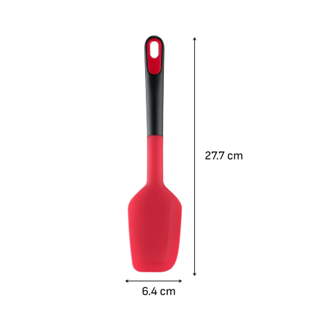Spatula Tefal Ingenio+ K1984234, rezistenta la temperaturi inalte, compatibilitate cu masina de spalat vase, silicon, rosu & negru [13]