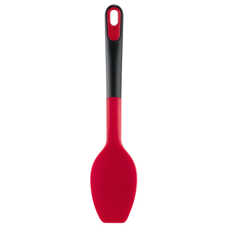 Spatula tip lingura Tefal Ingenio+ K1984534, rezistenta la temperaturi inalte, compatibilitate cu masina de spalat vase, silicon, rosu & negru [6]