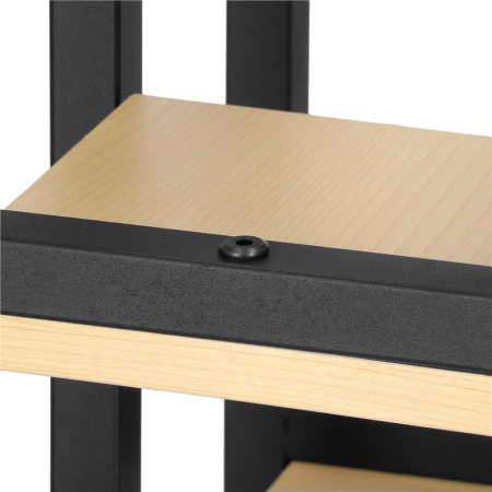 Stand pentru flori, cadru metalic, 4 etajere, 34x34x68 cm, bej [11]