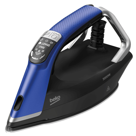 Statie de calcat BEKO SGA9130B, 3000W, 600g/min, 1.8l, talpa SteamGlide, igienizeaza 99,9% din bacterii, cu abur puternic, Smart-Hygiene si iluminare LED, Albastru-Negru [3]