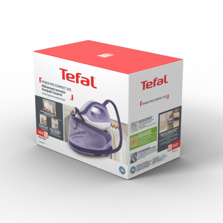 Statie de calcat cu abur de inalta presiune Tefal Power Pro Compact SV6211E0, 2400 W, 6.2 bari, abur variabil 0 - 120 g/min, jet de abur 370 g/min, re [14]