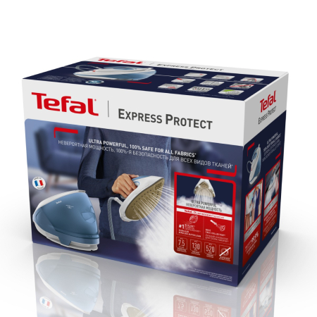 Statie de calcat cu abur Tefal Express Protect SV9202E0, 2800W, presiune 7.5 bari, jet de abur 520 g/min, rezervor 1.8L, talpa Durilium Airglide Aut [10]