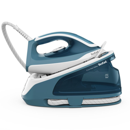 Statie de calcat cu abur Tefal SV6131E0 Express Easy, Talpa Ceramic Xpress Glide, 2200W, 1.7l, alb- albastru [6]