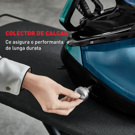 Statie de calcat cu boiler Tefal Pro Express Vision GV9822E1, 9 bari, 3000W, jet de abur 750 g/min, abur variabil 0-180 g/min, talpa Durilium Airgli [5]