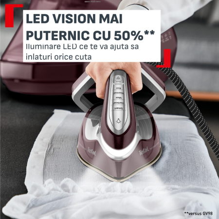 Statie de calcat de inalta presiune Tefal Pro Express Vision Max GV9921E0, 3000 W, 8.8 bari, abur variabil 0 - 215 g/min, jet de abur pana la 850 g/mi [3]