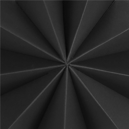 Stea decorativa 3D din hartie, cu 9 colturi, 60 cm, neagra [11]