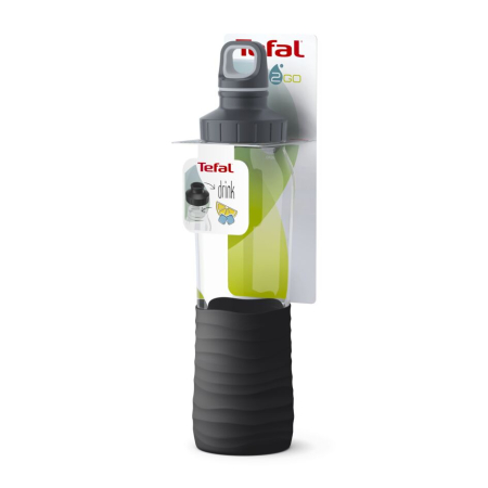 Sticla de apa Drink2GO Waves Tefal N3100110, material sticla, bauturi plate & carbogazoase, 0.7 L, negru [1]