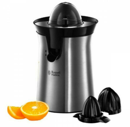 Storcatoare - Storcator de citrice Russell Hobbs Classics, 2 conuri stoarcere, recipient detasabil, filtru pulpa, design clasic, alb