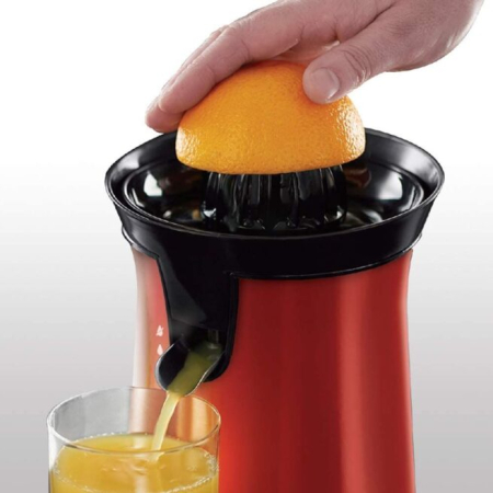 Storcator de citrice Russell Hobbs Colour Plus+, 2 conuri de stoarcere, recipient detasabil, filtru pulpa, rosu [6]
