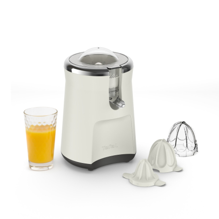 Electrocasnice - Storcator de citrice Tefal Collection ZP610AE0, 100 W, 1 viteza, capac de protectie, 3 conuri, design retro, crem