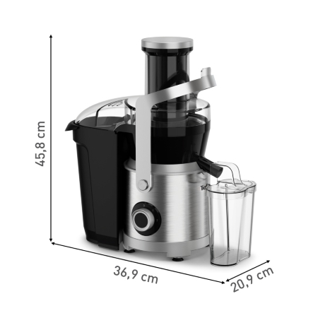 Storcator de fructe si legume Tefal Nutri XXL ZE660D10, 1000 W, 2 trepte de viteza, sistem antipicurare, recipient pentru pulpa 2.2 L , recipient pent [17]
