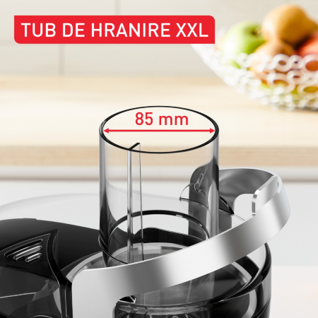 Storcator de fructe si legume Tefal Nutri XXL ZE660D10, 1000 W, 2 trepte de viteza, sistem antipicurare, recipient pentru pulpa 2.2 L , recipient pent [2]