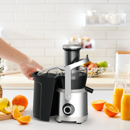 Storcator de fructe si legume Tefal Nutri XXL ZE660D10, 1000 W, 2 trepte de viteza, sistem antipicurare, recipient pentru pulpa 2.2 L , recipient pent [8]