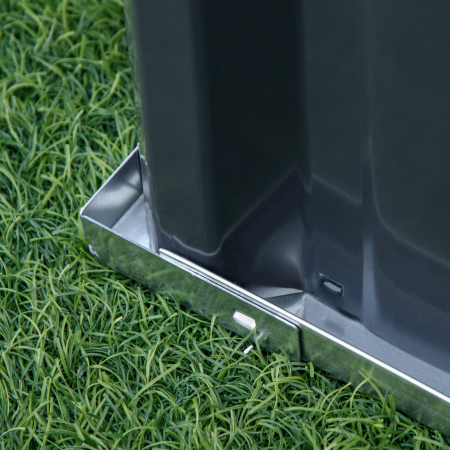  Strat de Cultivare Ridicat, Modular si Fara Fund din Otel Zincat, 258x90x30 cm, Gri inchis [7]