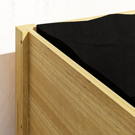  Strat inaltat de Gradina din Lemn cu Panouri din Acril si Orificii de Drenaj, 110x50x80 cm, Lemn Natural [6]