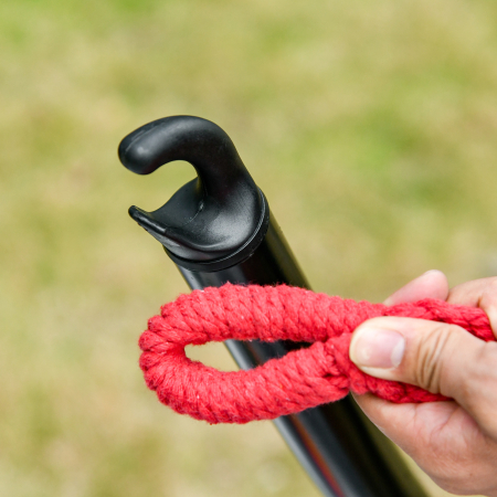  Structura pentru Hamac Universal de 3m, Suport din Metal, 300x90x100cm, Negru [8]