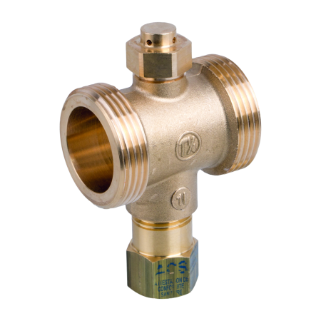 Obiecte si instalatii sanitare - Supapa de protectie anti-inghet Giacomini R148HPY005, pentru pompe de caldura monobloc, filet 1” filet exterior, cu senzor termostatic