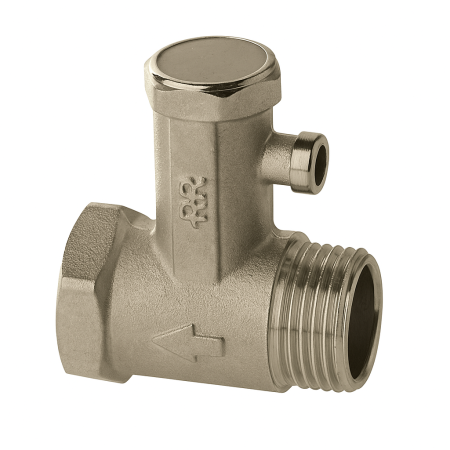 Instalatii sanitare - Supapa de sens Remer Rubinetterie 413N12, 1/2", alama cromata, presiune 8 bar, finisaj lucios