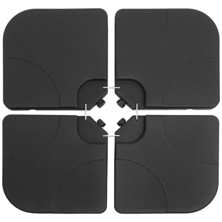 Umbrele - Suport baza umbrela 103x103cm, cu 4 elementi, umplere cu apa sau nisip