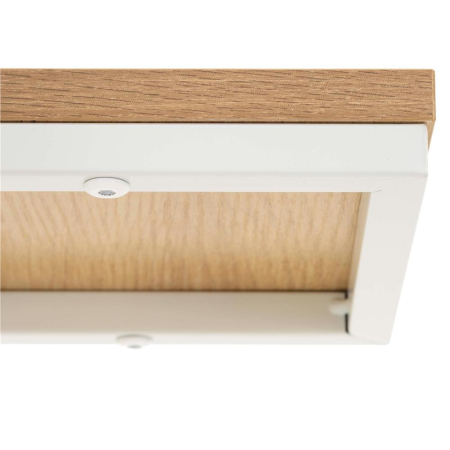 Suport de perete pentru ghiveci si plante decorative, cu polita din MDF si structura metalica rezistenta, montaj usor cu accesorii incluse, maxim 10 k [9]