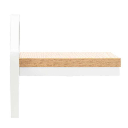 Suport de perete pentru ghiveci si plante decorative, cu polita din MDF si structura metalica rezistenta, montaj usor cu accesorii incluse, maxim 10 k [10]