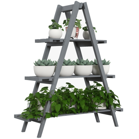 Living & hol - Suport de plante din lemn  , suport pentru ghivece