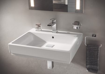 Suport Grohe 40508001, 107 mm, 42 mm, 2 orificii instalare, pe perete, metal, elemente fixare ascunse, Crom [3]