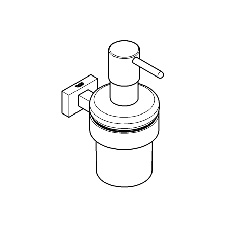 Suport Grohe 40508001, 107 mm, 42 mm, 2 orificii instalare, pe perete, metal, elemente fixare ascunse, Crom [9]