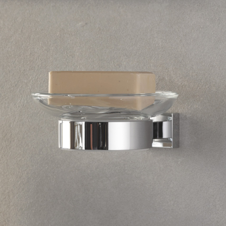 Suport Grohe 40508001, 107 mm, 42 mm, 2 orificii instalare, pe perete, metal, elemente fixare ascunse, Crom [1]
