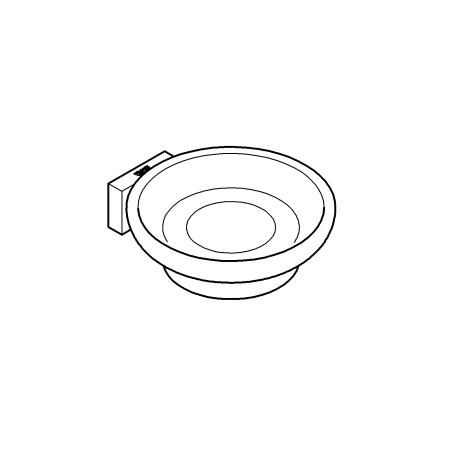 Suport Grohe 40508001, 107 mm, 42 mm, 2 orificii instalare, pe perete, metal, elemente fixare ascunse, Crom [7]