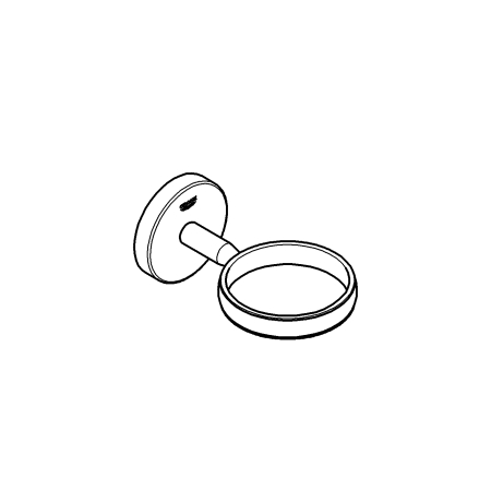 Suport Grohe 40585001, 111 mm, 54 mm, 2 orificii instalare, pe perete, metal, elemente fixare ascunse, Crom [10]