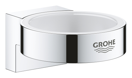 Accesorii baie - Suport Grohe 41027000, 66 mm, 56 mm, 2 orificii instalare, pe perete, metal, elemente fixare ascunse, Crom