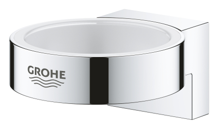 Suport Grohe 41027000, 66 mm, 56 mm, 2 orificii instalare, pe perete, metal, elemente fixare ascunse, Crom [1]