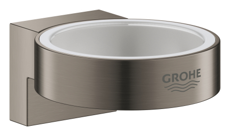 Baie - Suport Grohe 41027AL0, Selection, montare pe perete, fixare ascunsa, mat, grafit
