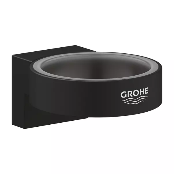 Accesorii lavoare - Suport Grohe Selection pentru pahar sau dozator sapun negru mat Phantom Black