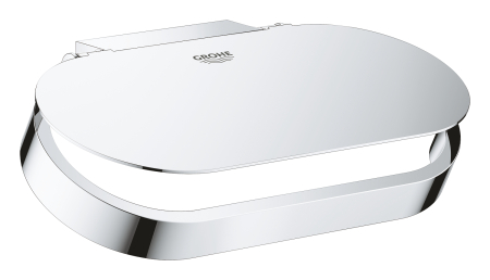 Baie - Suport hartie Grohe 41069000, igienica Selection, tip instalare pe perete, capac, elemente fixare ascunse, crom
