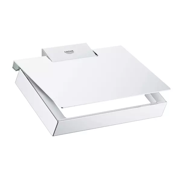Accesorii WC - Suport hartie igienica cu aparatoare Grohe Selection Cube crom lucios