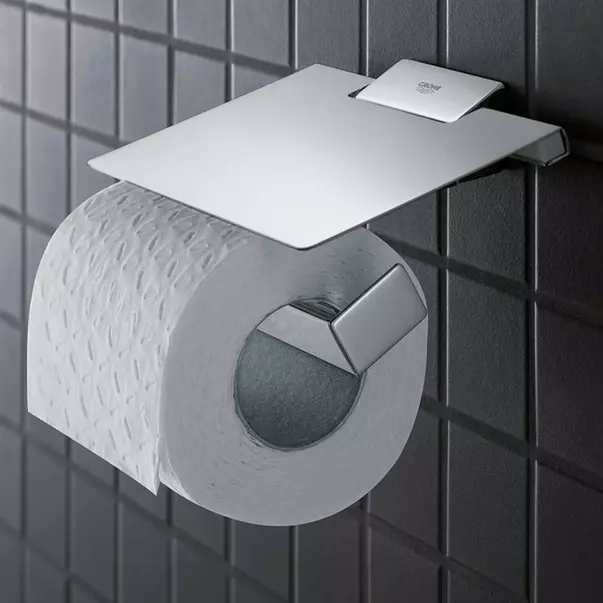 Suport hartie igienica cu aparatoare Grohe Selection Cube crom lucios [1]