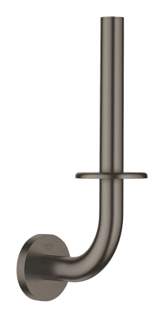 Suporturi si accesorii de baie - Suport hartie igienica Grohe 40385AL1, Essentials, pe perete, metal, mat, grafit
